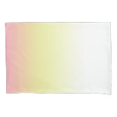 Weißgelb rosa Moderne Ombre Gradient Kissenbezug (Vorderseite-Links)