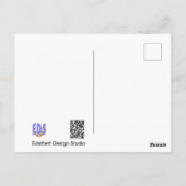 Weißgelbe Honigsuckle wird bald gut auf Postkarte (Rückseite)