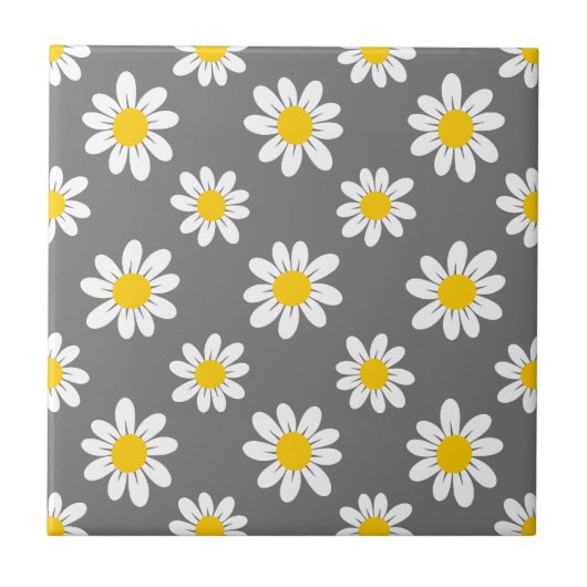 Weißgelbe Milchähren Fliese (Vorderseite)