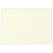Weißgelber Lemon Polka Dots Tischdecke (Vorderseite (Horizontal))