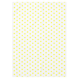 Weißgelber Lemon Polka Dots Tischdecke