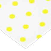 Weißgelber Lemon Polka Dots Tischdecke (Schrägansicht)