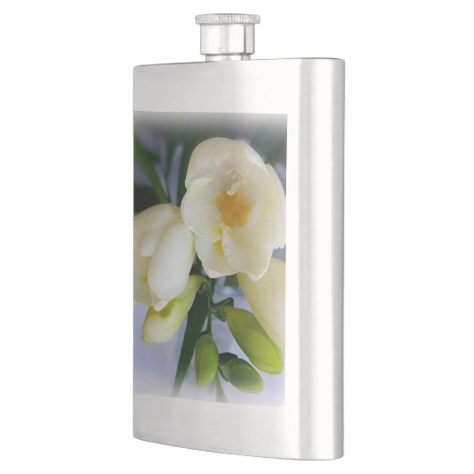 Weißgelbes Gefriermittel Flachmann (Links)