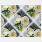 Weißgelbes Gefriermittel Fleecedecke (Vorderseite (Horizontal))