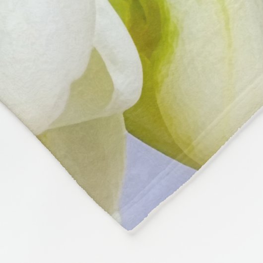 Weißgelbes Gefriermittel Fleecedecke (Ecke)