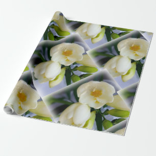 Weißgelbes Gefriermittel Geschenkpapier