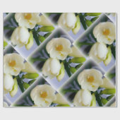 Weißgelbes Gefriermittel Geschenkpapier (Flach)