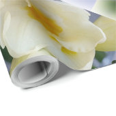 Weißgelbes Gefriermittel Geschenkpapier (Rolleneckpunkt)