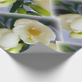 Weißgelbes Gefriermittel Geschenkpapier (Ecke)