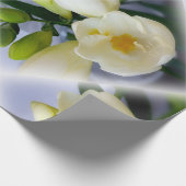 Weißgelbes Gefriermittel Geschenkpapier (Ecke)