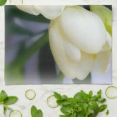 Weißgelbes Gefriermittel Geschirrtuch (Gefaltet)