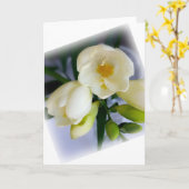 Weißgelbes Gefriermittel Karte (Gelbe Blume)