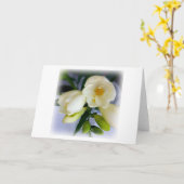 Weißgelbes Gefriermittel Karte (Gelbe Blume)