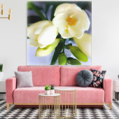 Weißgelbes Gefriermittel Leinwanddruck (Insitu (Wohnzimmer))