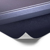 Weißgelbes Gefriermittel Poster (Ecke)