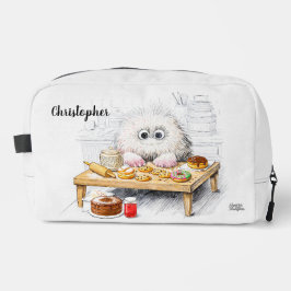 Weißgepulste Sugar Monster Poem Art Waschbeutel