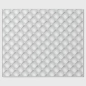 Weißgesteppter Diamant-Hochzeitstil Geschenkpapier (Flach)