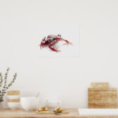 Weißgestreiftes Gift-Dart-Frosch 2 Poster (Küche)