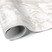 Weißgestrichene Blume auf dem Papier der Rahmverpa Geschenkpapier (Rolleneckpunkt)