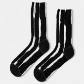 Weißgestrichene Streifen Socken (Linkes Detail)