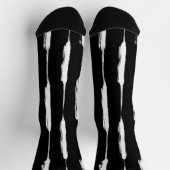 Weißgestrichene Streifen Socken (Oben)