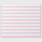 Weißgestrichenes Papier mit hellrosa Streifen Geschenkpapier (Flach)