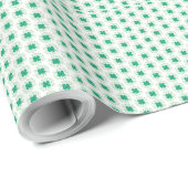 Weißglänzendes, glänzendes Papier Geschenkpapier (Rolleneckpunkt)