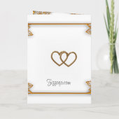 Weißgold Hochzeitsprogramm Programm (Rückseite)