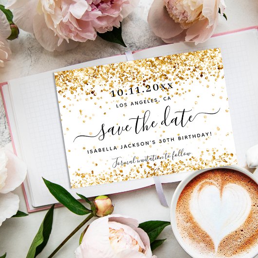 Weißgold Save the Date