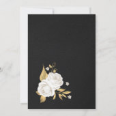 Weißgoldhochzeit der Blume Einladung (Rückseite)