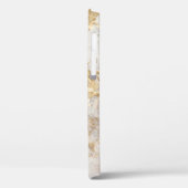 Weißgoldpinsel malte Textur. Case-Mate iPhone Hülle (Rückseite / Links)