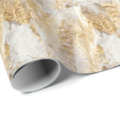 Weißgoldpinsel malte Textur. Geschenkpapier (Rolleneckpunkt)