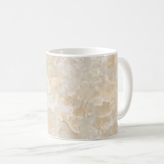 Weißgranit Kaffeetasse (VorderseiteRechts)