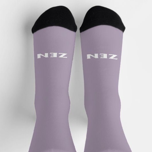 Weißgraue Zen-Premiumsocken Socken (Oben)