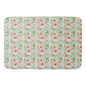 Weißgrüner Frösche Badematte (Vorderseite)