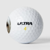 Weißhaarengütenportrait Golfball (Logo)