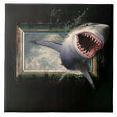 Weißhai Fliese (Vorderseite)