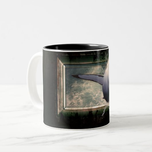 Weißhai Zweifarbige Tasse (Vorderseite Links)