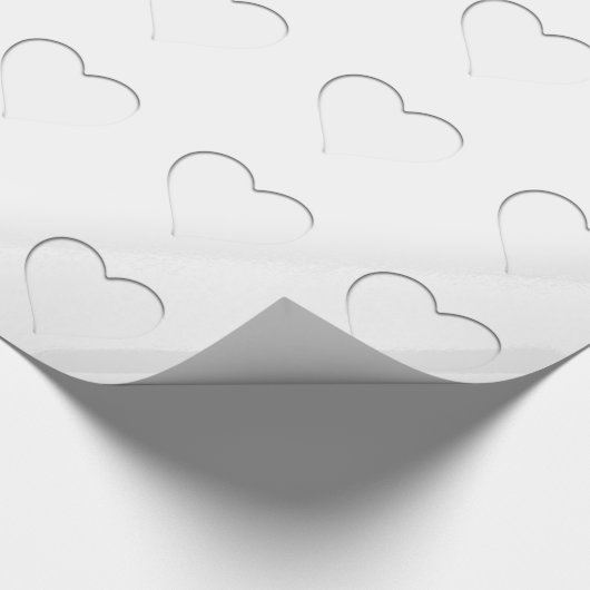 Weißherz Geschenkpapier (Ecke)