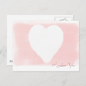 Weißherz Postkarte (Vorne/Hinten)
