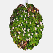 Weißholz Anemone Frühlingsblumen Ornament Karte (Links)