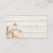 Weißholz Pumpkin Pampas Grass wie viele Kanadier Begleitkarte (Rückseite)