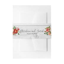 Weißholzchic Custom Rustic Red Floral Rose
