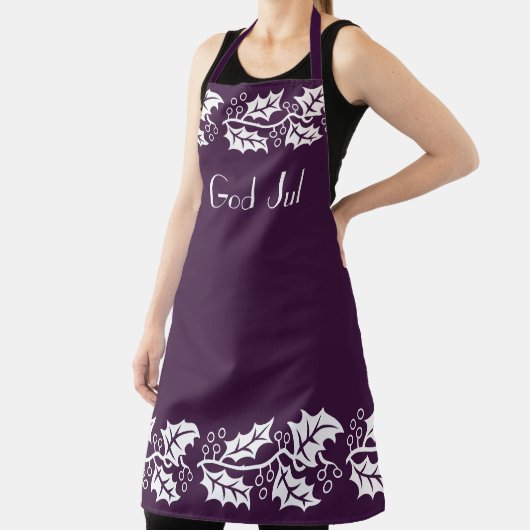 Weißholzen in Beerenfarbe - Gott Jul Schürze (InSitu)