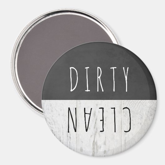 Weißholzkhalkboard Saubere Geschirrspülmaschine Ze Magnet (Vorderseite/Rückseite)