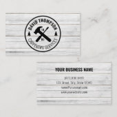 Weißholzkörner Beruflich Visitenkarte (Vorne/Hinten)