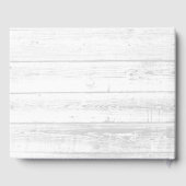 Weißholzkrug zeichnend rustikale Hochzeit Gästebuch (Rückseite)