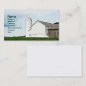 Weißholzstall und Silo Visitenkarte (Vorne/Hinten)