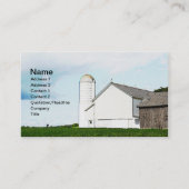 Weißholzstall und Silo Visitenkarte (Vorderseite)