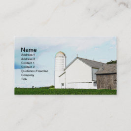 Weißholzstall und Silo Visitenkarte